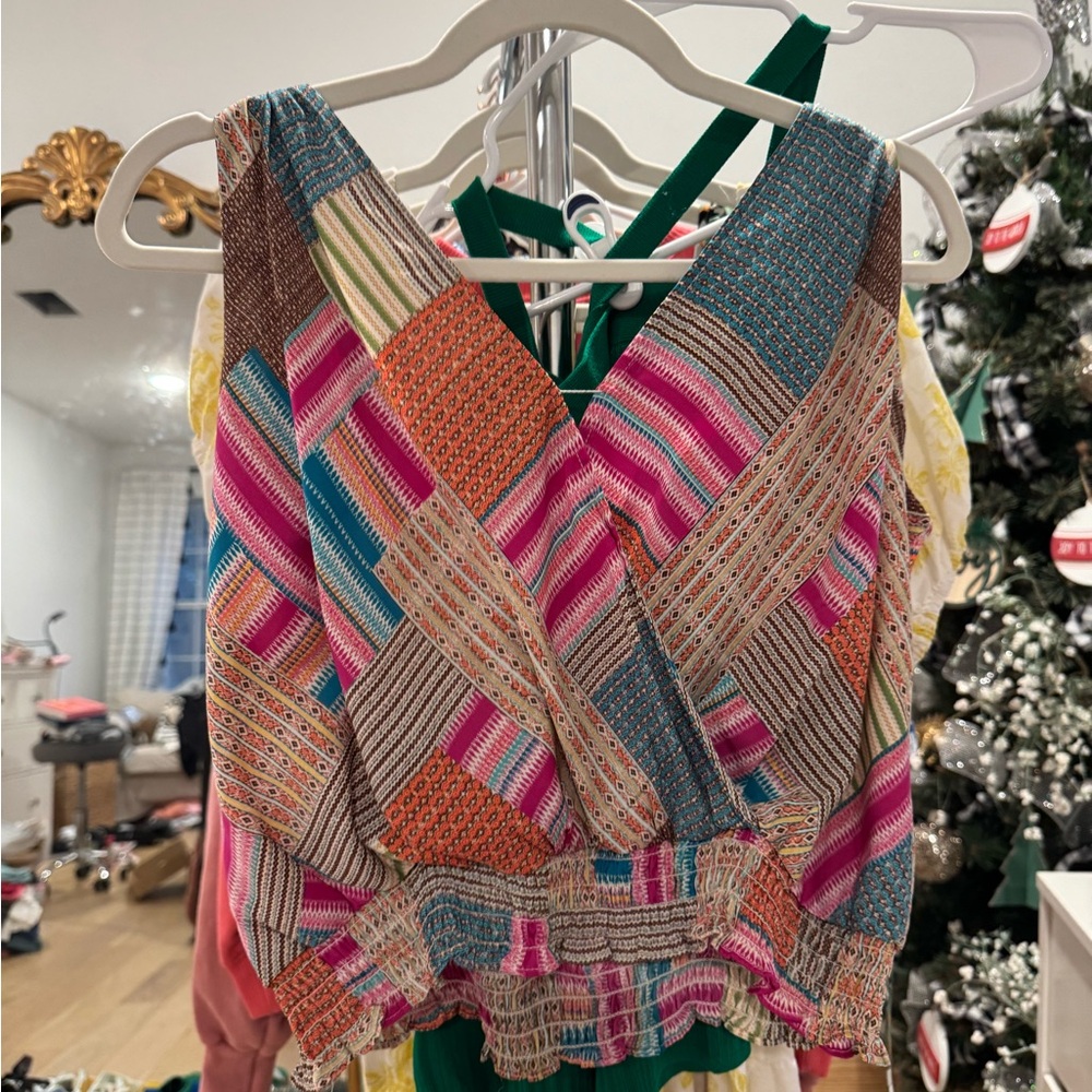 Rose & Olive Multicolor Top